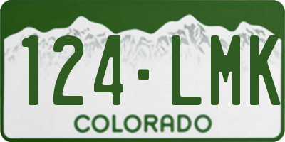 CO license plate 124LMK