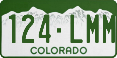 CO license plate 124LMM