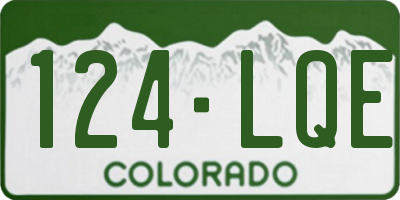 CO license plate 124LQE