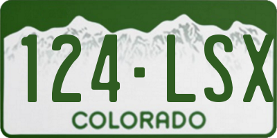 CO license plate 124LSX