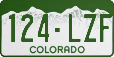 CO license plate 124LZF