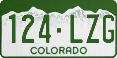 CO license plate 124LZG