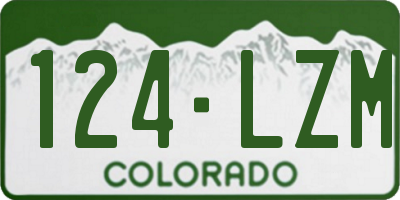CO license plate 124LZM