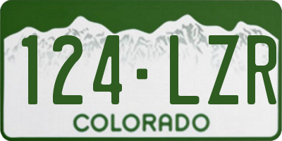 CO license plate 124LZR