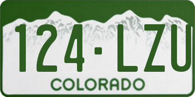 CO license plate 124LZU