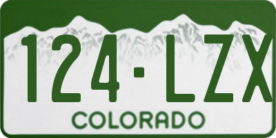 CO license plate 124LZX