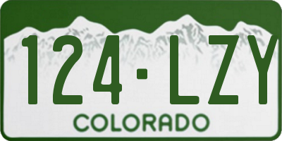 CO license plate 124LZY