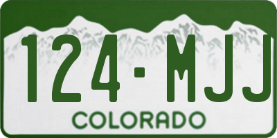 CO license plate 124MJJ