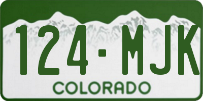 CO license plate 124MJK