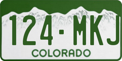 CO license plate 124MKJ