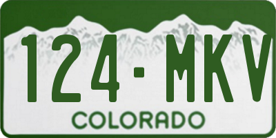 CO license plate 124MKV
