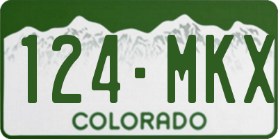 CO license plate 124MKX