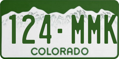 CO license plate 124MMK