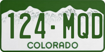 CO license plate 124MQD