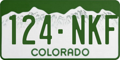 CO license plate 124NKF