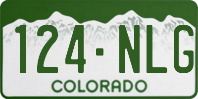 CO license plate 124NLG