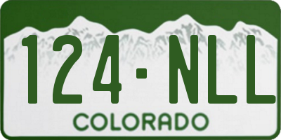 CO license plate 124NLL