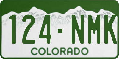 CO license plate 124NMK