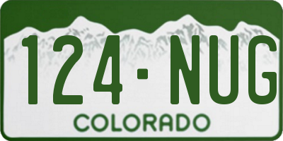 CO license plate 124NUG