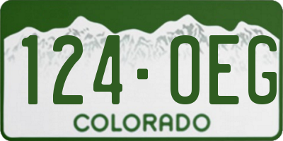 CO license plate 124OEG