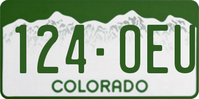 CO license plate 124OEU