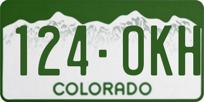 CO license plate 124OKH