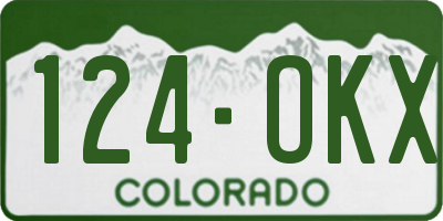 CO license plate 124OKX