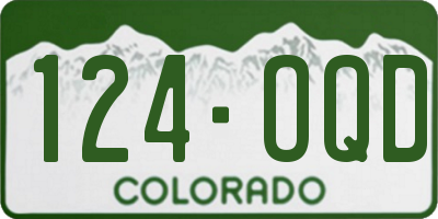 CO license plate 124OQD