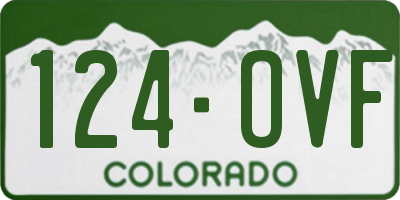CO license plate 124OVF
