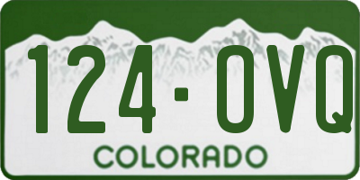 CO license plate 124OVQ