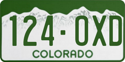 CO license plate 124OXD