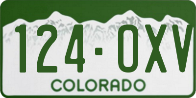 CO license plate 124OXV