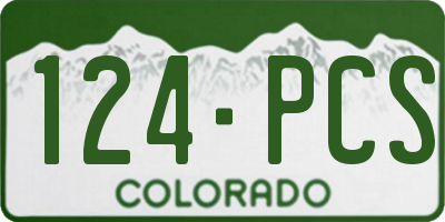 CO license plate 124PCS