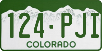 CO license plate 124PJI