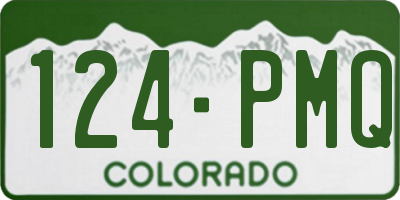 CO license plate 124PMQ