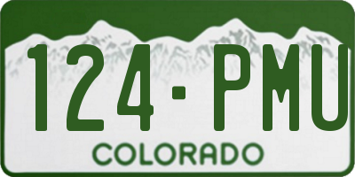 CO license plate 124PMU
