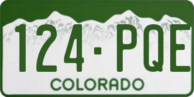 CO license plate 124PQE