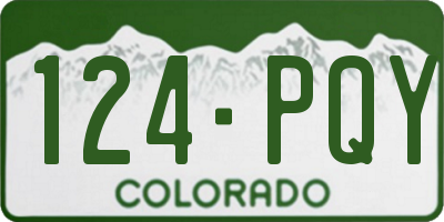 CO license plate 124PQY