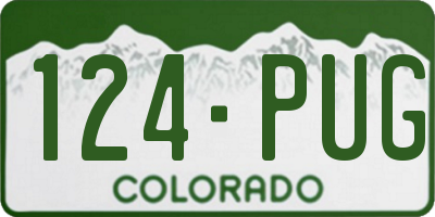 CO license plate 124PUG