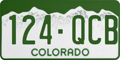 CO license plate 124QCB