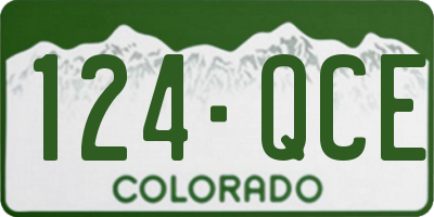 CO license plate 124QCE