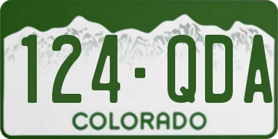 CO license plate 124QDA