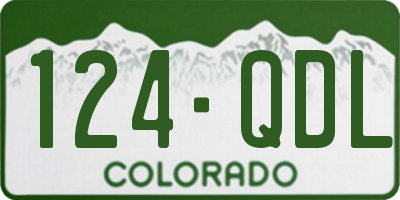 CO license plate 124QDL
