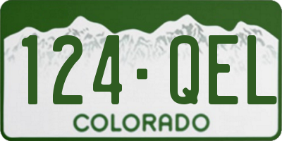 CO license plate 124QEL