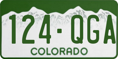 CO license plate 124QGA