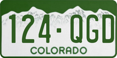 CO license plate 124QGD