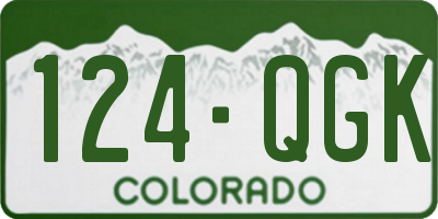 CO license plate 124QGK