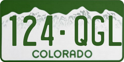 CO license plate 124QGL