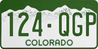 CO license plate 124QGP