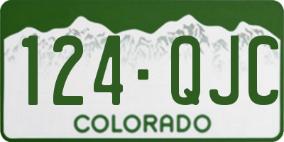 CO license plate 124QJC